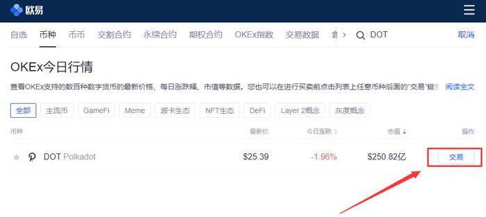 波卡币DOT怎么买?波卡币买卖交易平台-第4张图片-欧易下载 波卡币DOT怎么买?波卡币买卖交易平台-第4张图片-欧易下载