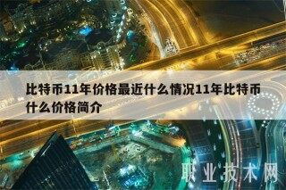 比特币11年价格最近什么情况11年比特币什么价格简介