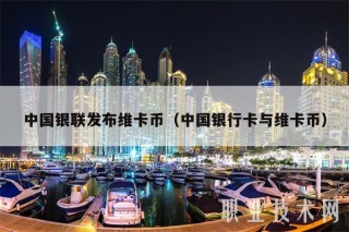 中国银联发布维卡币(中国银行卡与维卡币