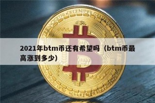 2021年btm币还有希望吗（btm币最高涨到多少）