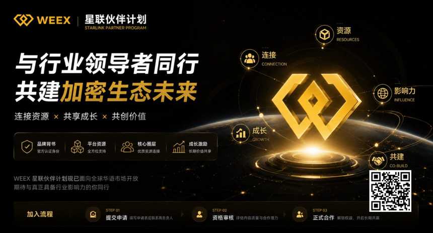 WEEX启动「星联伙伴」计划,面向全球华语市场开放招募